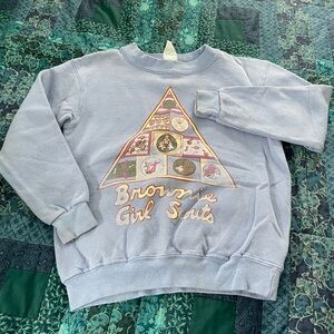 Brownie Girl Scout Sweatshirt Girls Size Small